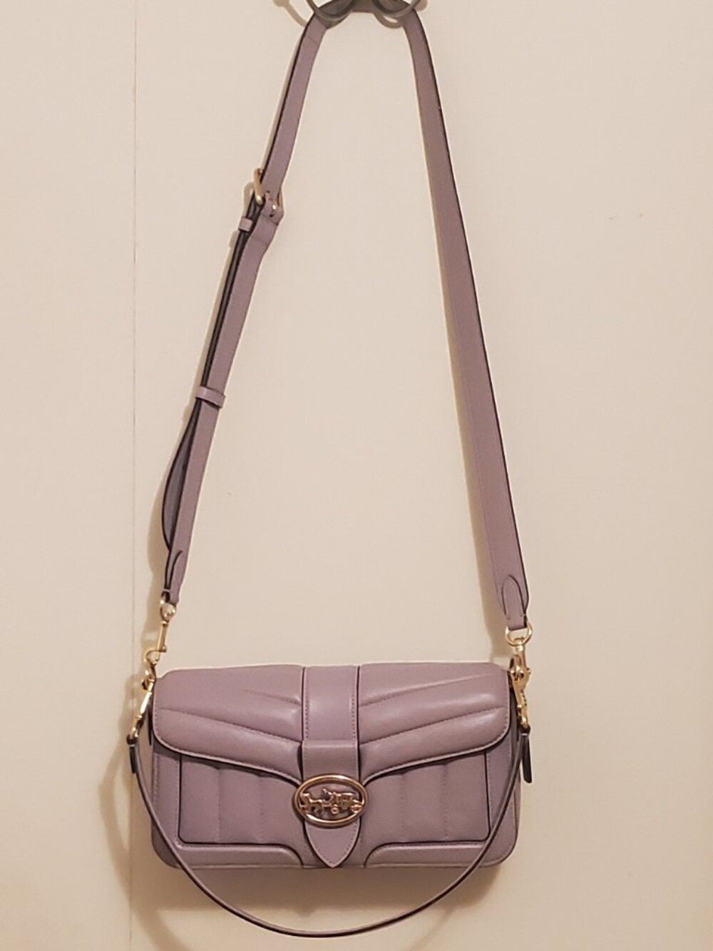 Coach Georgie Quilted Crossbody Bag - Picture 12 of 16